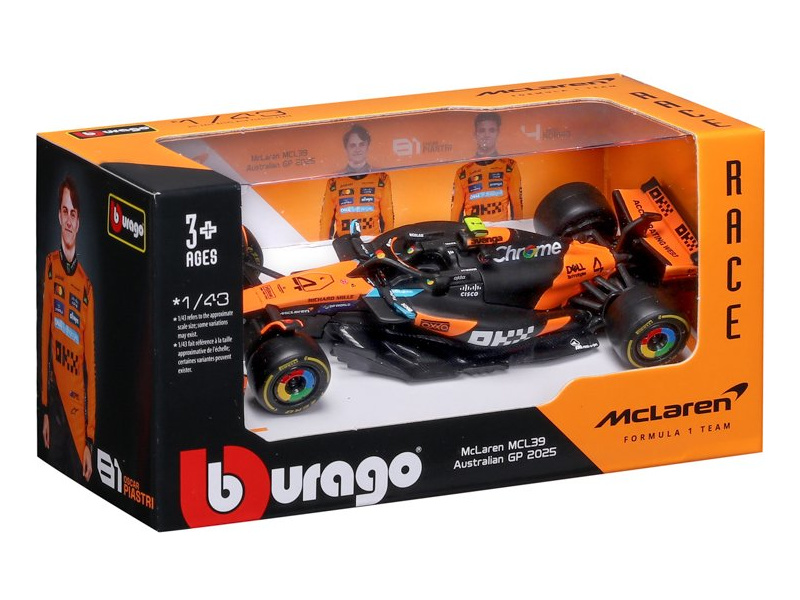 Bburago McLaren F1 MCL39 (2025) 1:43 #4 Norris