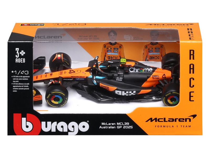 Bburago McLaren F1 MCL39 (2025) 1:43 #4 Norris