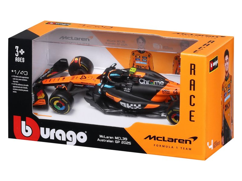 Bburago McLaren F1 MCL39 (2025) 1:43 #4 Norris
