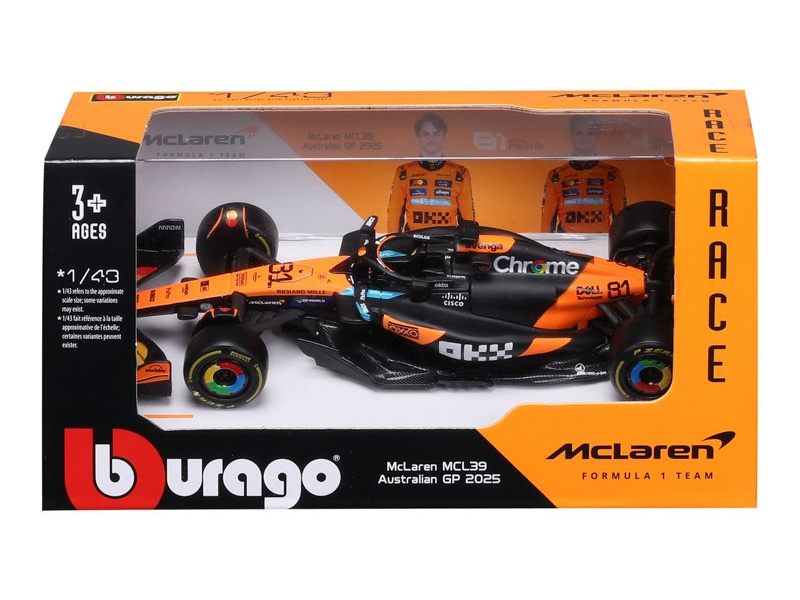 Bburago McLaren F1 MCL39 (2025) 1:43 #81 Piastri