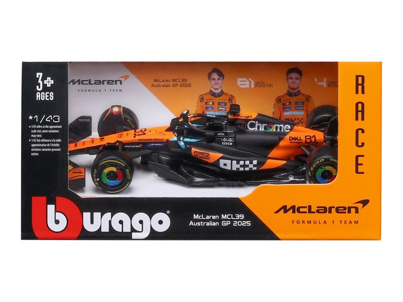 Bburago McLaren F1 MCL39 (2025) 1:43 #81 Piastri