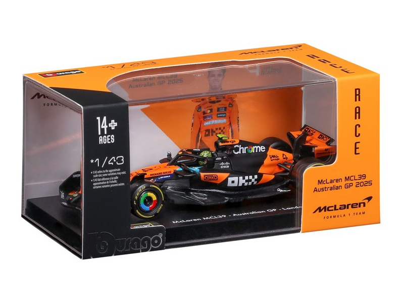 Bburago McLaren F1 MCL39 (2025) 1:43 #4 Norris (hardcase)