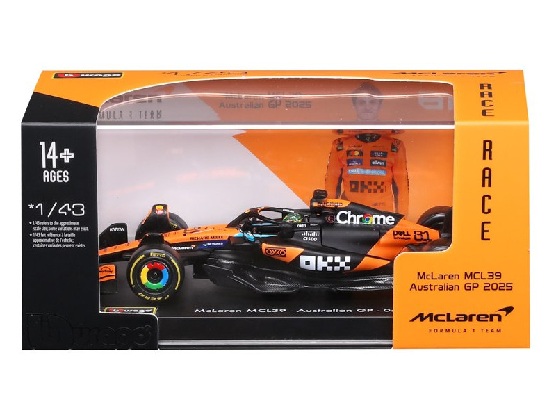 Bburago McLaren F1 MCL39 (2025) 1:43 #81 Piastri (hardcase)