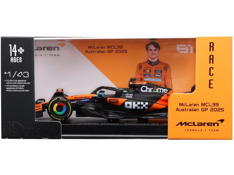 Bburago McLaren F1 MCL39 (2025) 1:43 #81 Piastri (hardcase)