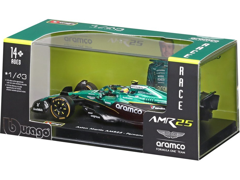 Bburago Aston Martin AMR25 (2025) 1:43 #14 Alonso (hardcase)