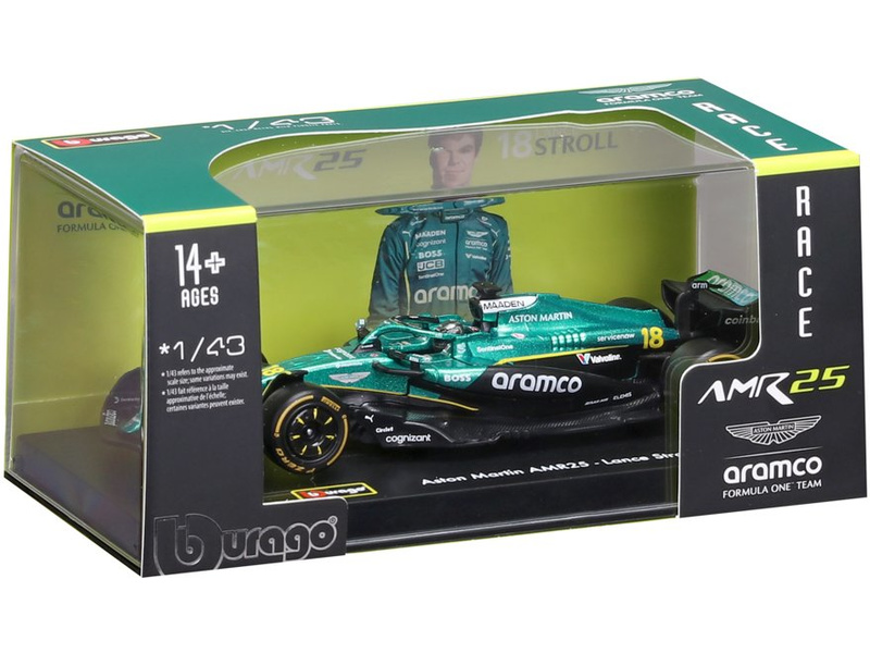 Bburago Aston Martin AMR25 (2025) 1:43 #18 Stroll (hardcase)