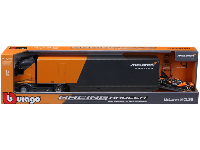 Bburago McLaren Team MCL38 (2024) 1:43 #4 Norris, tahač