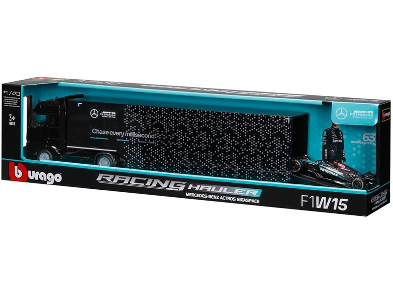 Bburago Mercedes-AMG Petronas W15 (2024) 1:43 #63 Russell, tahač