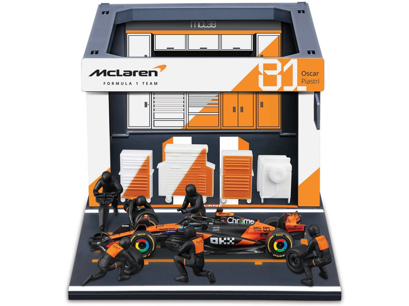 Bburago McLaren Team MCL39 (2025) 1:43 #81 Piastri (Pit Pass Set)