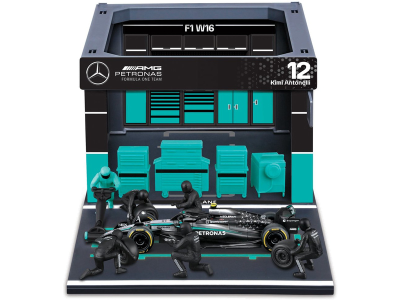 Bburago Mercedes-AMG Petronas W16 (2025) 1:43 #12 Antonelli (Pit Pass Set)