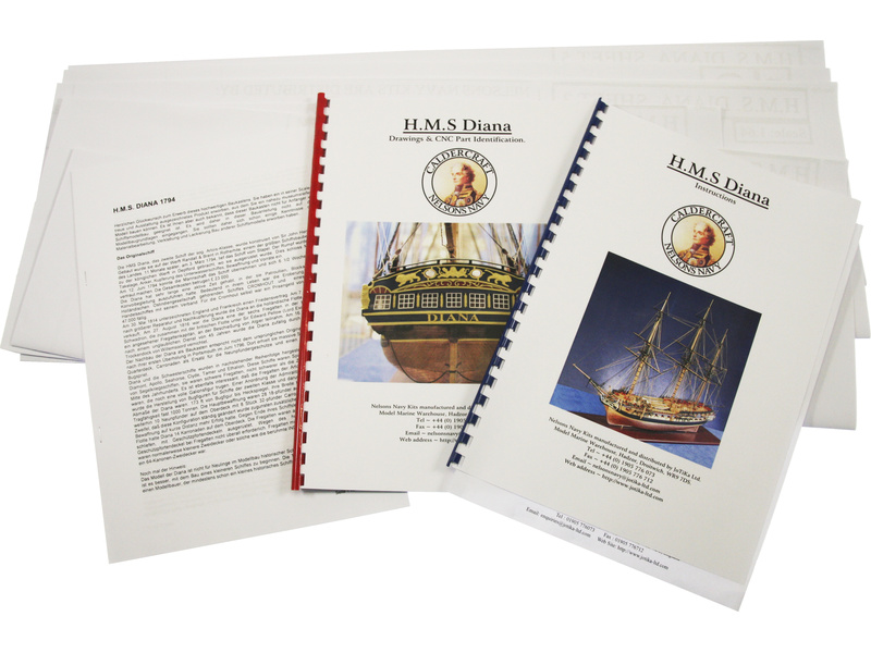 CALDERCRAFT H.M.S. Diana fregata 1794 1:64 kit