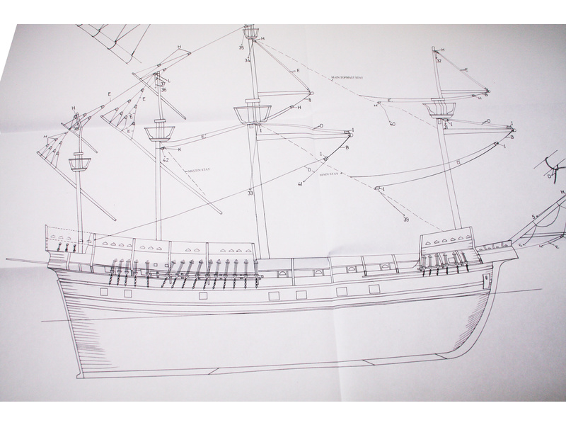 CALDERCRAFT Mary Rose 1509 1:80 kit