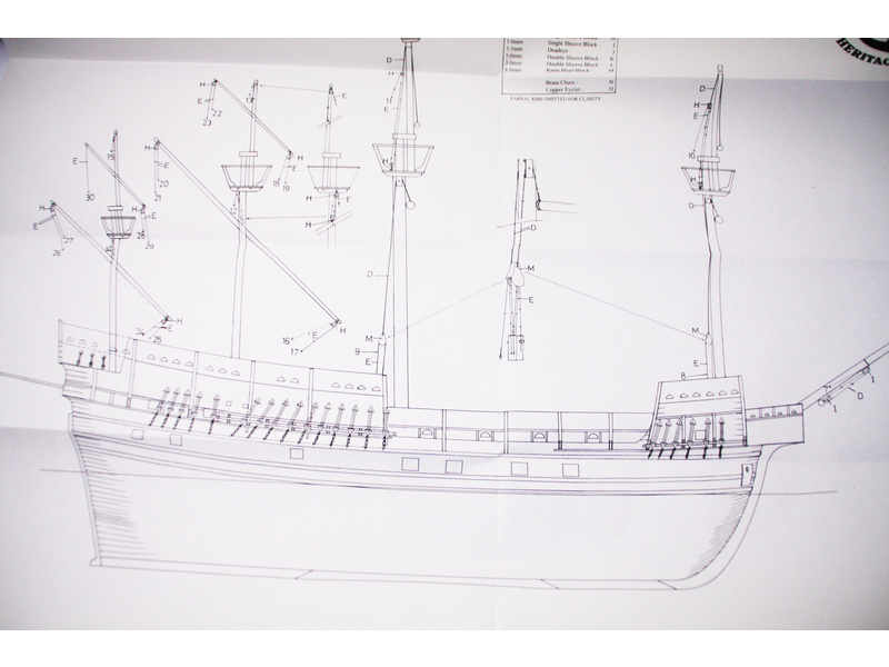 CALDERCRAFT Mary Rose 1509 1:80 kit