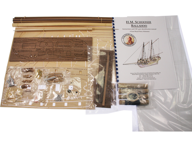 CALDERCRAFT H.M Ballahoo škuner 1803 1:64 kit