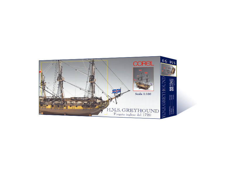 COREL H.M.S. Greyhound fregata 1720 1:100 kit