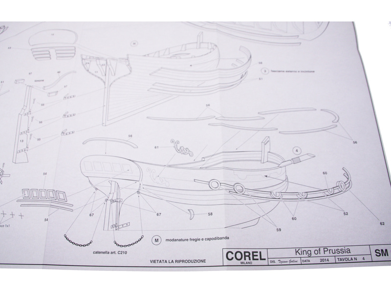 COREL King of Prussia 1777 1:42 kit