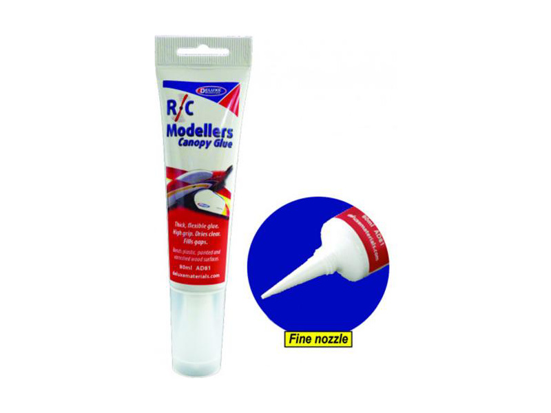 RC Modeller's lepidlo na kabiny, dřevo, plasty v tubě 80ml,