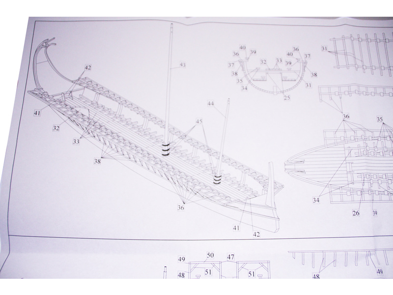 Dušek Řecká triréma 480 př.n.l 1:72 kit