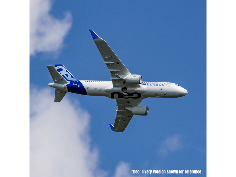E-flite Airbus A320neo 1.5m EDF AS3X+ SAFE Select BNF Basic bílý