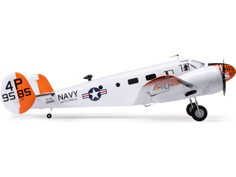 E-flite Beechcraft D18/RC-45J 1.5m BNF Basic AS3X+ SAFE Select,