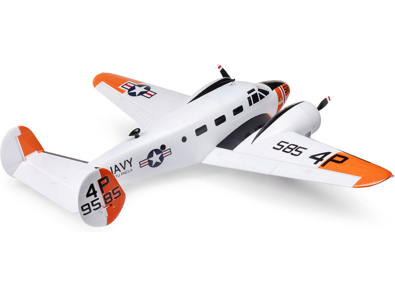 E-flite Beechcraft D18/RC-45J 1.5m BNF Basic AS3X+ SAFE Select,