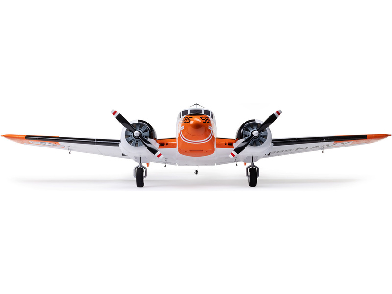 E-flite Beechcraft D18/RC-45J 1.5m BNF Basic AS3X+ SAFE Select,