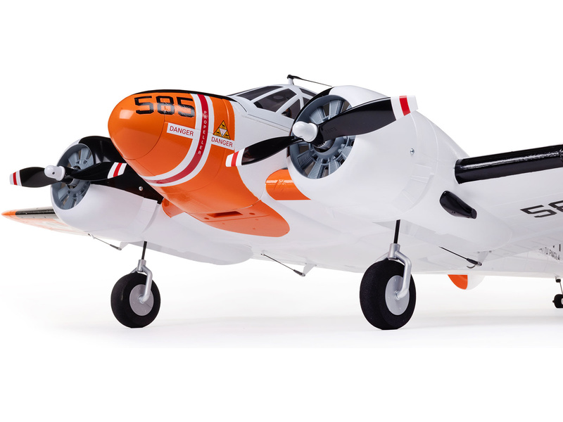 E-flite Beechcraft D18/RC-45J 1.5m BNF Basic AS3X+ SAFE Select,