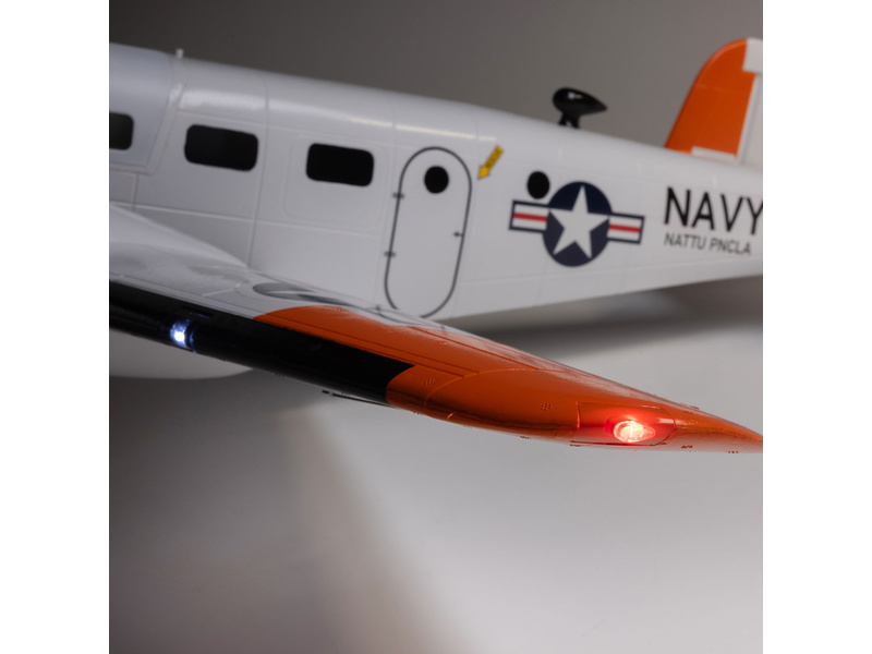 E-flite Beechcraft D18/RC-45J 1.5m BNF Basic AS3X+ SAFE Select,