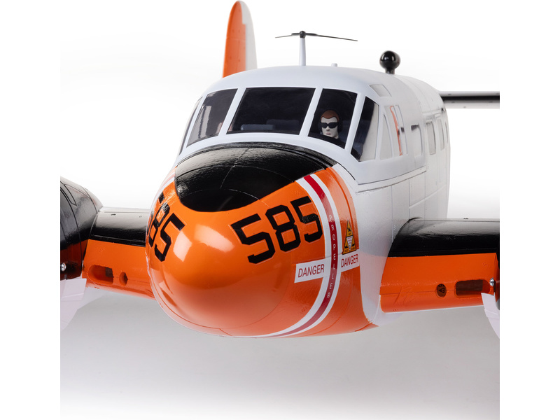 E-flite Beechcraft D18/RC-45J 1.5m BNF Basic AS3X+ SAFE Select,