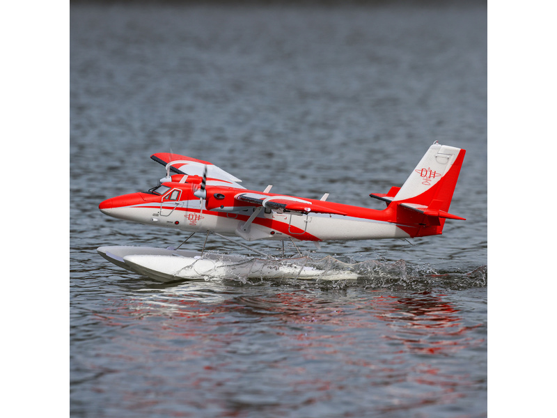 E-flite DHC-6 Twin Otter 1.4m AS3X+ SAFE Select BNF Basic, plováky