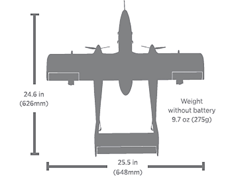 E-flite OV-10 Bronco 0.65m AS3X SAFE Select BNF Basic,