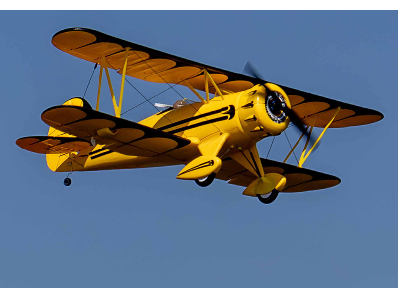 E-flite Waco 0.55m SAFE Select BNF Basic žluté,