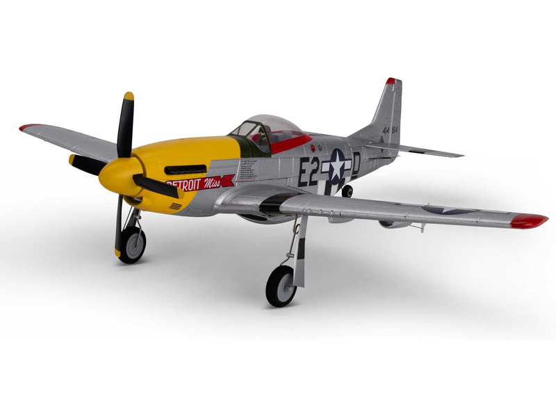 E-flite P-51D Mustang 0.49m Detroit Miss SAFE Select BNF Basic