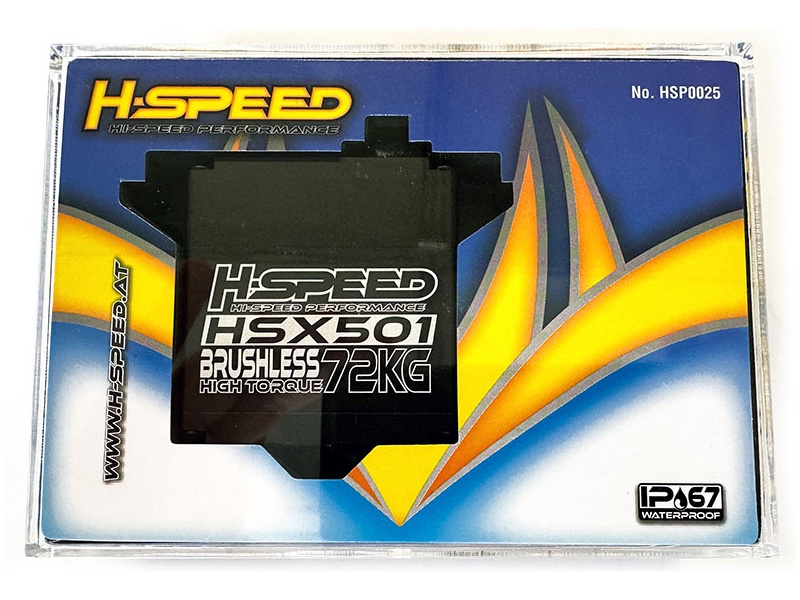 H-Speed servo HSX501 72kg.cm 0.092s/60° 25T