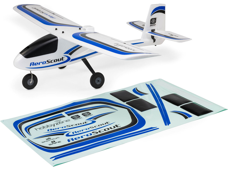 Hobbyzone samolepky modré: Aeroscout 1.1m