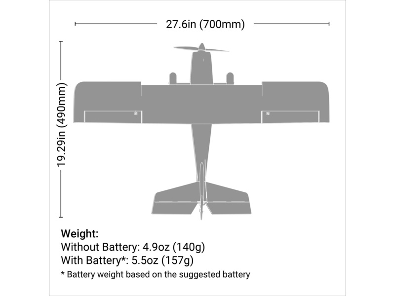 Hobbyzone Apprentice STOL S 0.7m SAFE RTF,