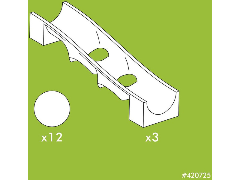 HUBELINO Kuličková dráha - past na kuličky 15 dílků