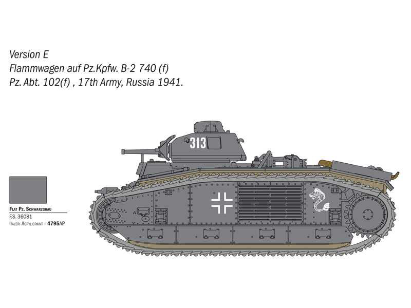 Italeri Char B1 Bis (1:56)
