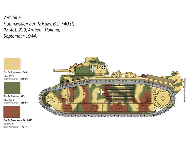 Italeri Char B1 Bis (1:56)