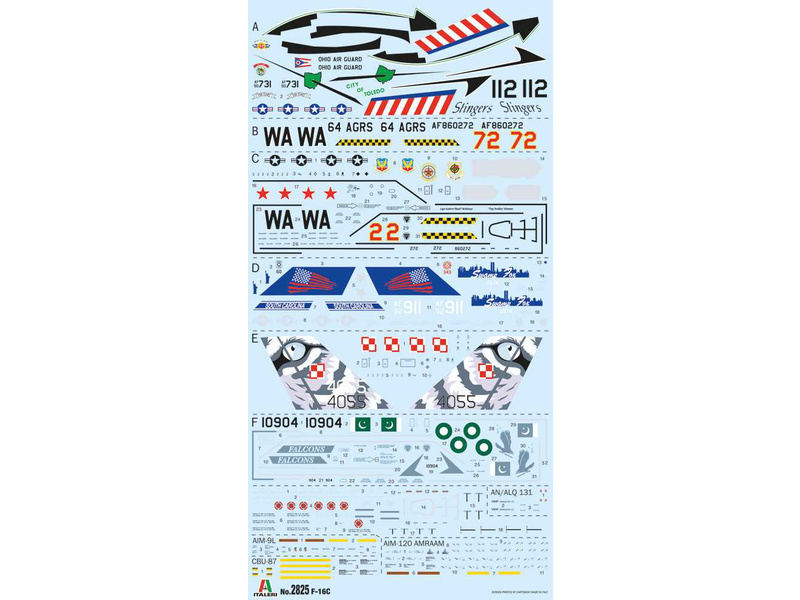 Italeri General Dynamics F-16C Fighting Falcon (1:48)