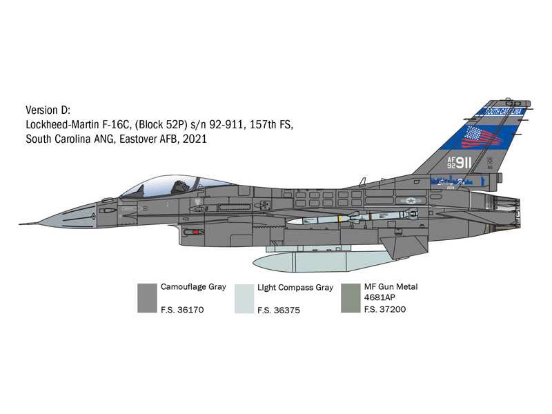 Italeri General Dynamics F-16C Fighting Falcon (1:48)
