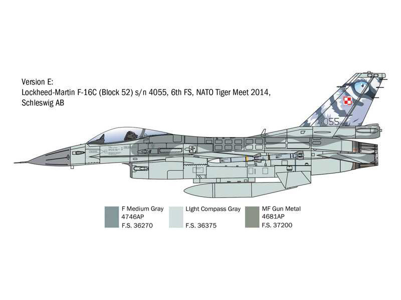 Italeri General Dynamics F-16C Fighting Falcon (1:48)