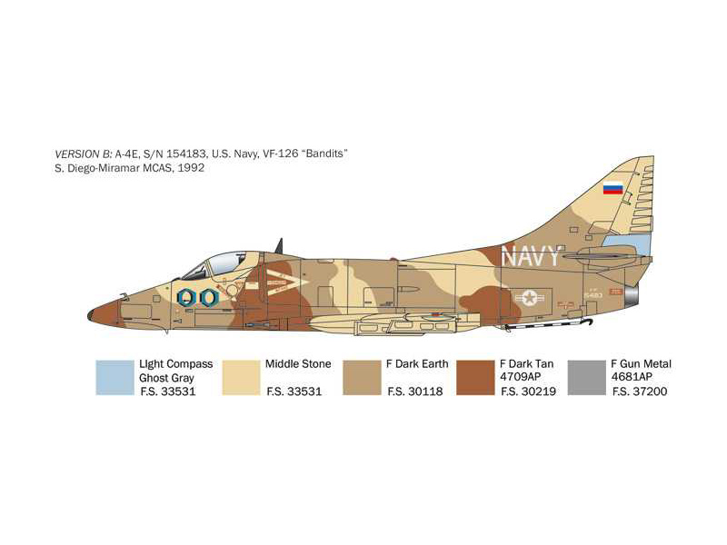 Italeri McDonnell A-4 E/F/G Skyhawk (1:48)