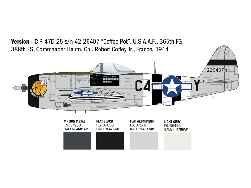Italeri P-47D Thunderbolt (E.T.O.) (1:48)