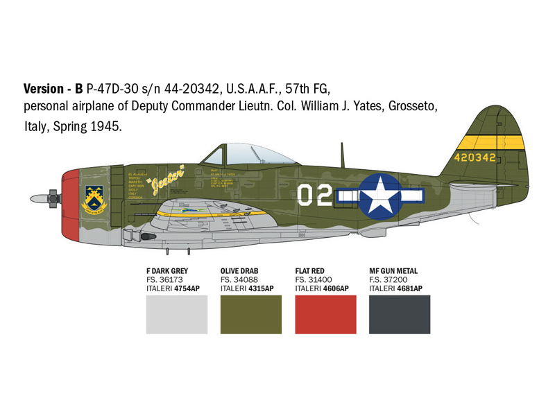 Italeri P-47D Thunderbolt (E.T.O.) (1:48)