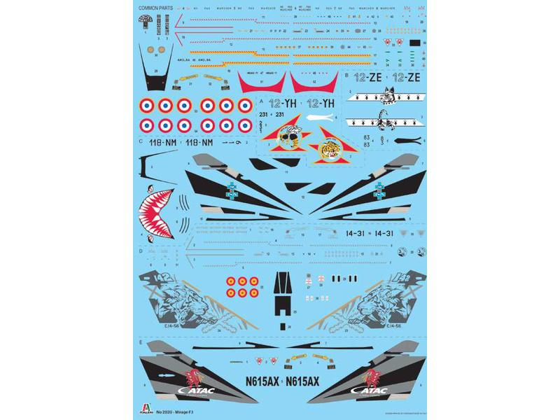 Italeri Dassault Mirage F.1 C/CR (1:48)