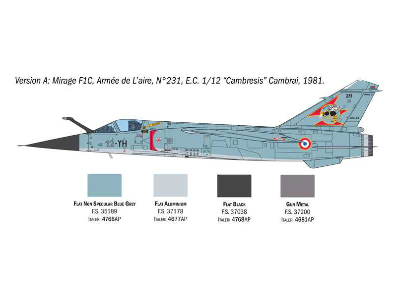 Italeri Dassault Mirage F.1 C/CR (1:48)