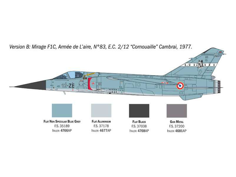 Italeri Dassault Mirage F.1 C/CR (1:48)