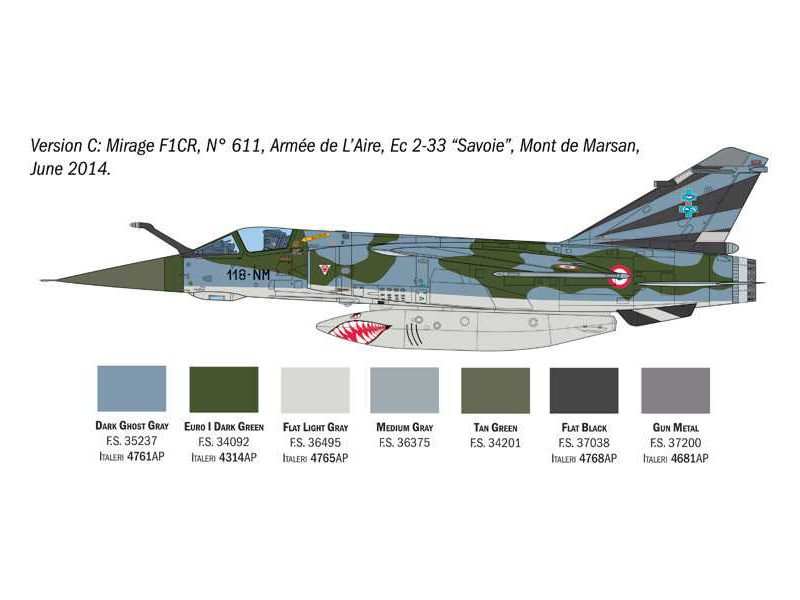 Italeri Dassault Mirage F.1 C/CR (1:48)