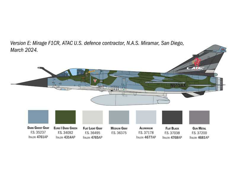 Italeri Dassault Mirage F.1 C/CR (1:48)